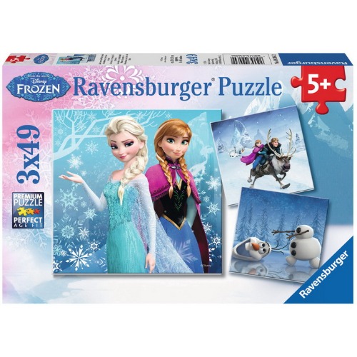 Ravensburger - Puzzle 3x49 pièces L'aventures au pays des neiges