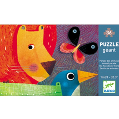 Djeco - Puzzle géant / Parade des animaux / 36 pièces