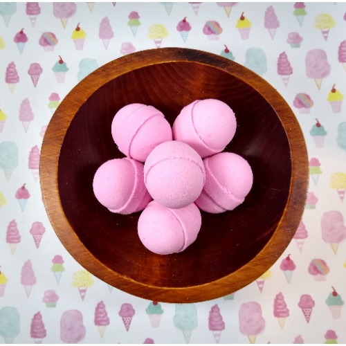 Savonnerie Margot - Boîte de 5 minis bombes de bain sucre rose