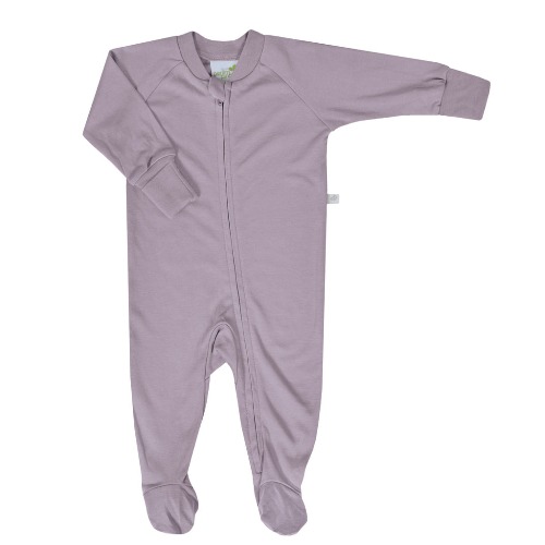 Perlimpinpin - Pyjama pour bébé en bambou Prune