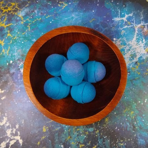 Savonnerie Margot - Sac de 5 minis bombes de bain raisin bleu