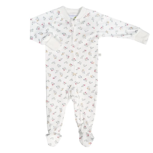 Perlimpinpin - Pyjama pour bébé en bambou Floral