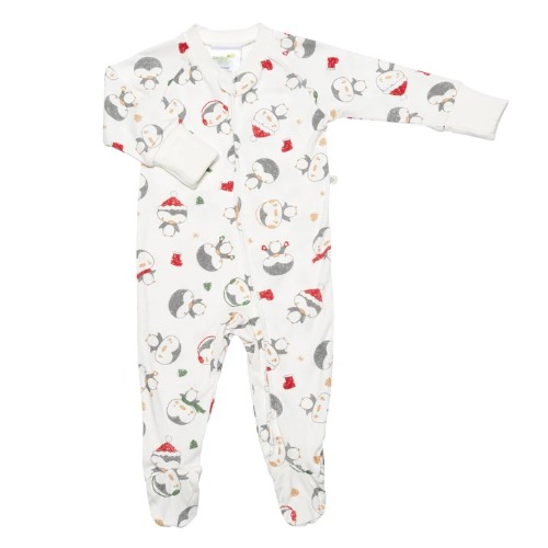 Perlimpinpin - Pyjama pour bébé en bambou Pingouins 